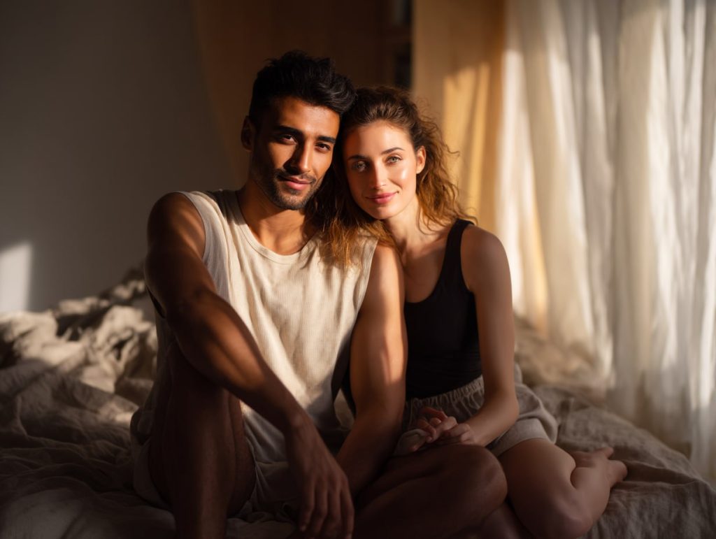 Sildenafil vs Tadalafil: Which Option Suits Your Lifestyle? 4 Relaxed couple enjoying morning intimacy, reflecting regained confidence and emotional ease after ED treatment success